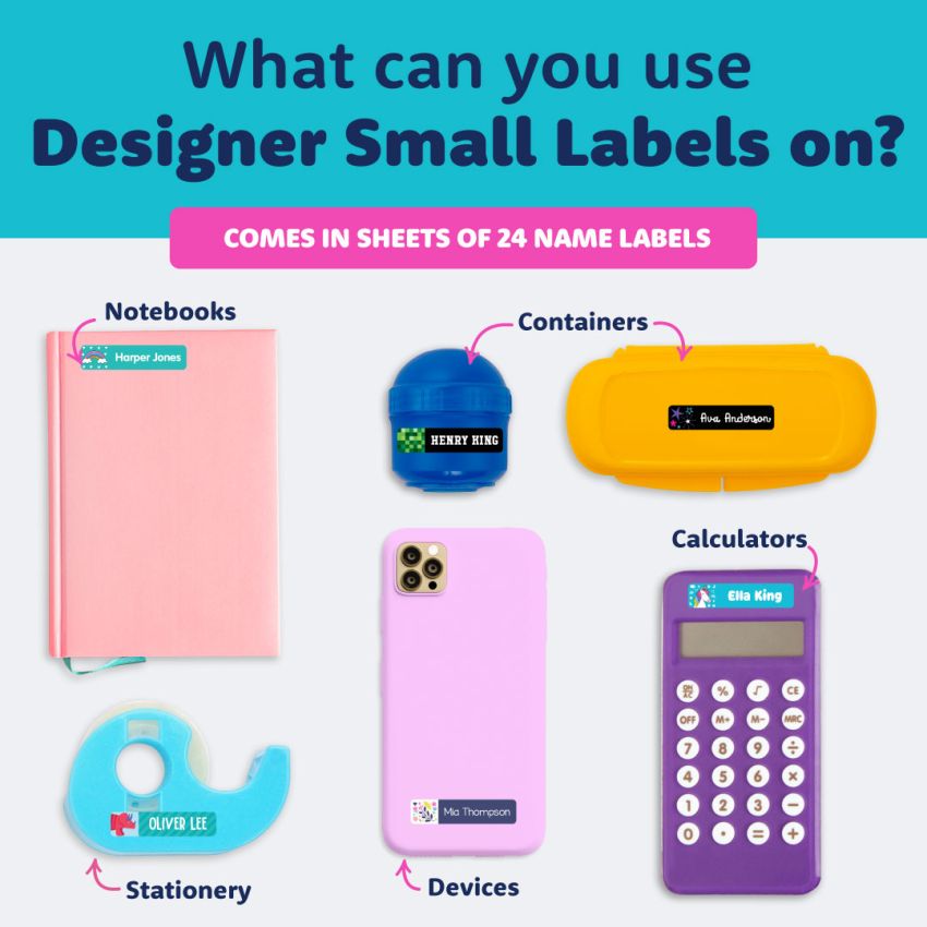 Designer Small Stick On Name Labels gallery image №4