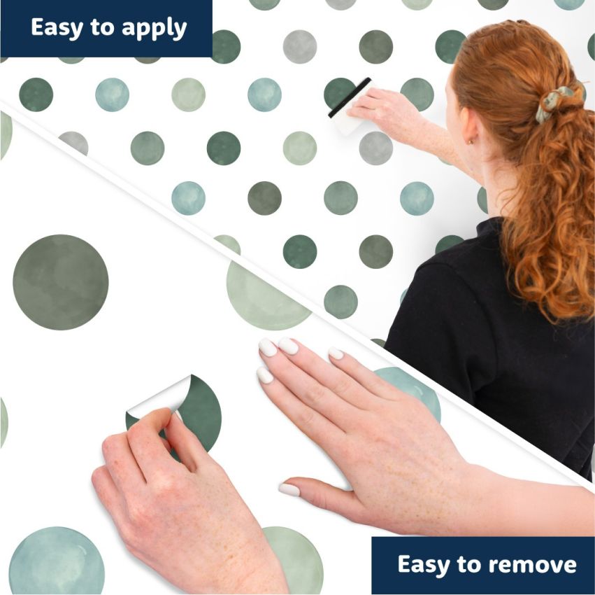 Watercolour Dots Wall Stickers product preview image