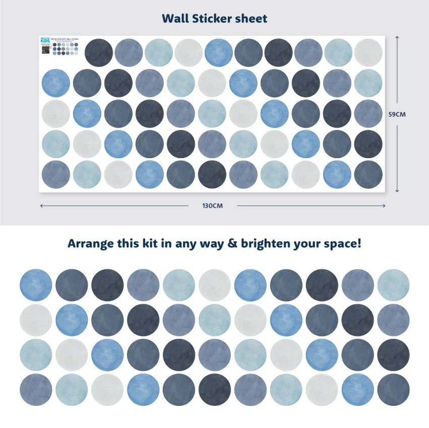 Watercolour Dots Wall Stickers product preview image