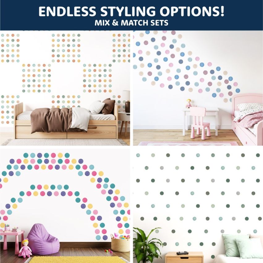 Watercolour Dots Wall Stickers product preview image