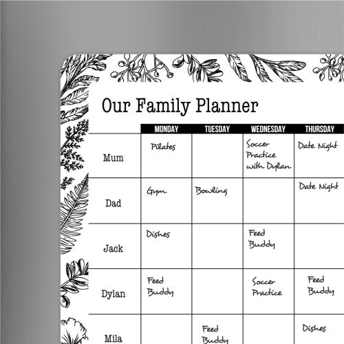 Dry Erase Family Planner