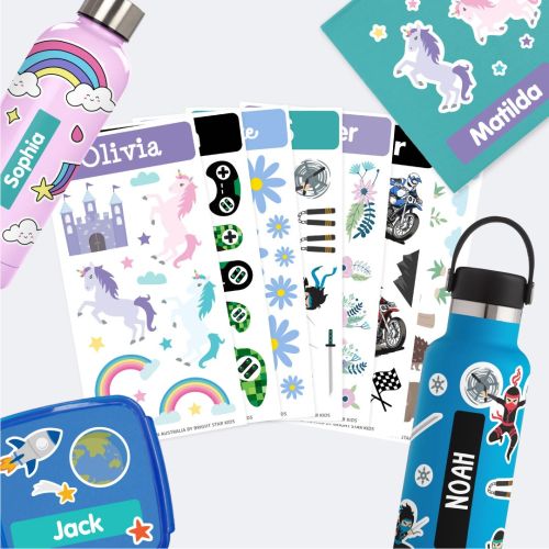 Kids Drink Bottle Name Labels