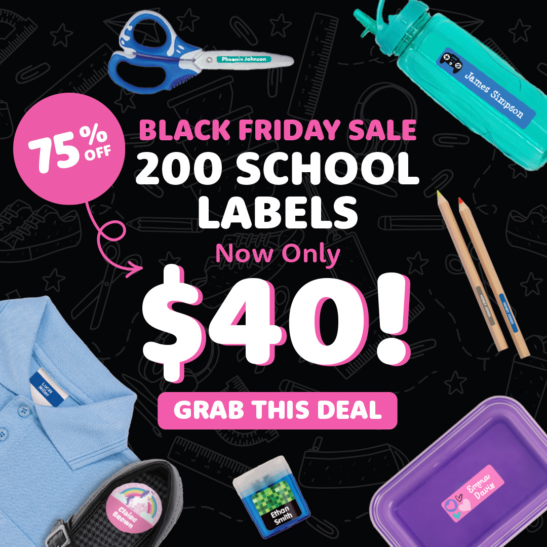 Designer School Name Labels Value Kit