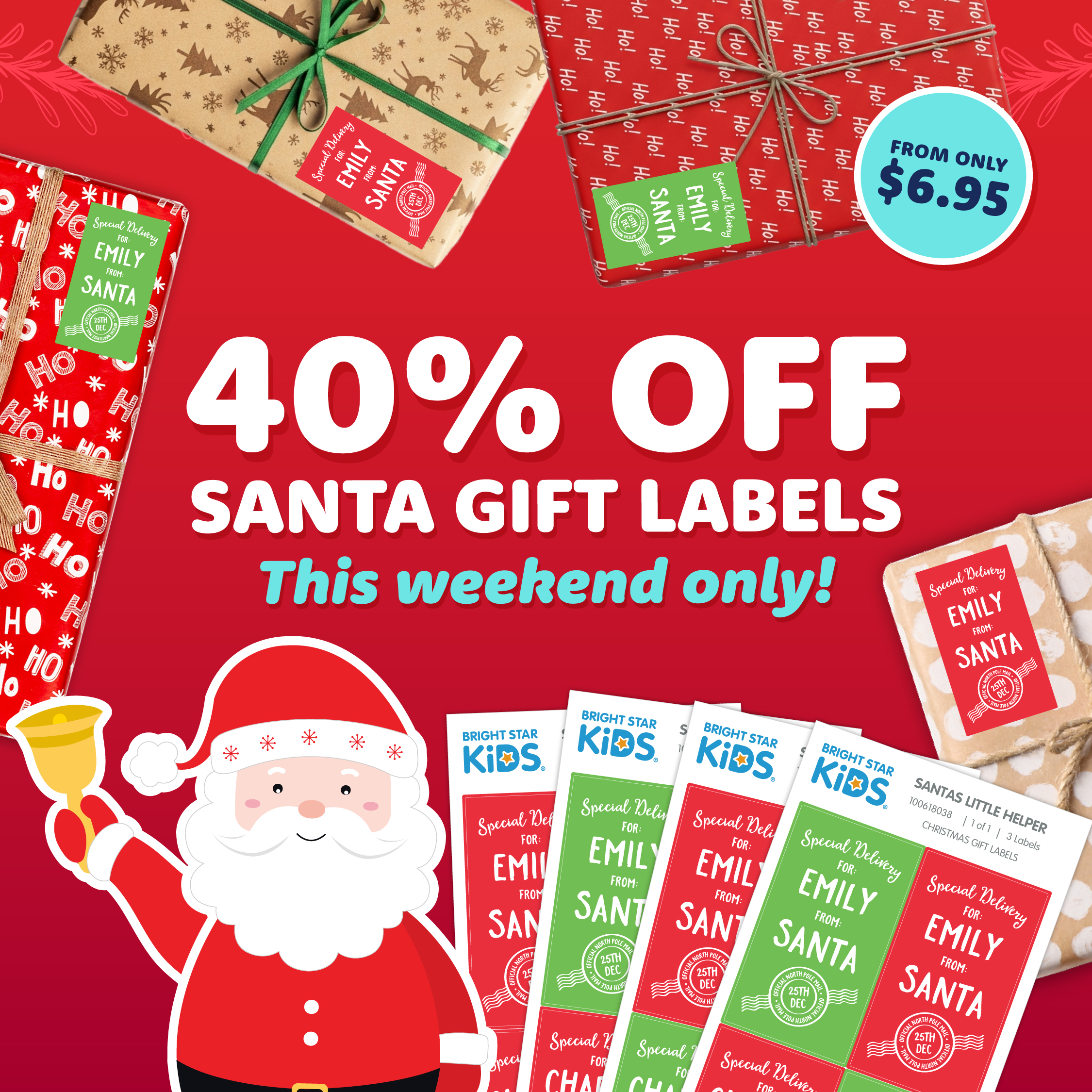 Personalized Santa Gift Labels