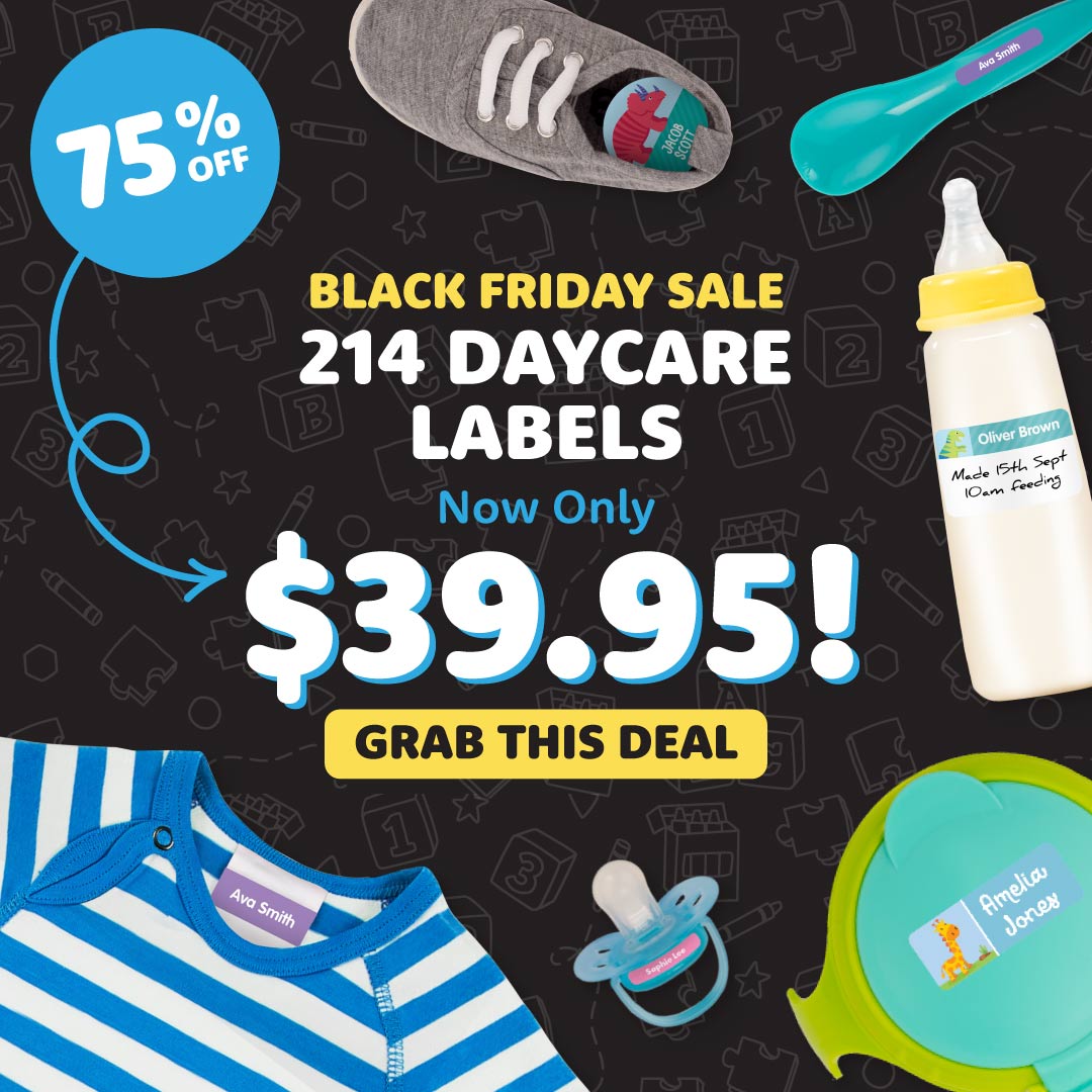 Designer Daycare Name Labels Value Kit