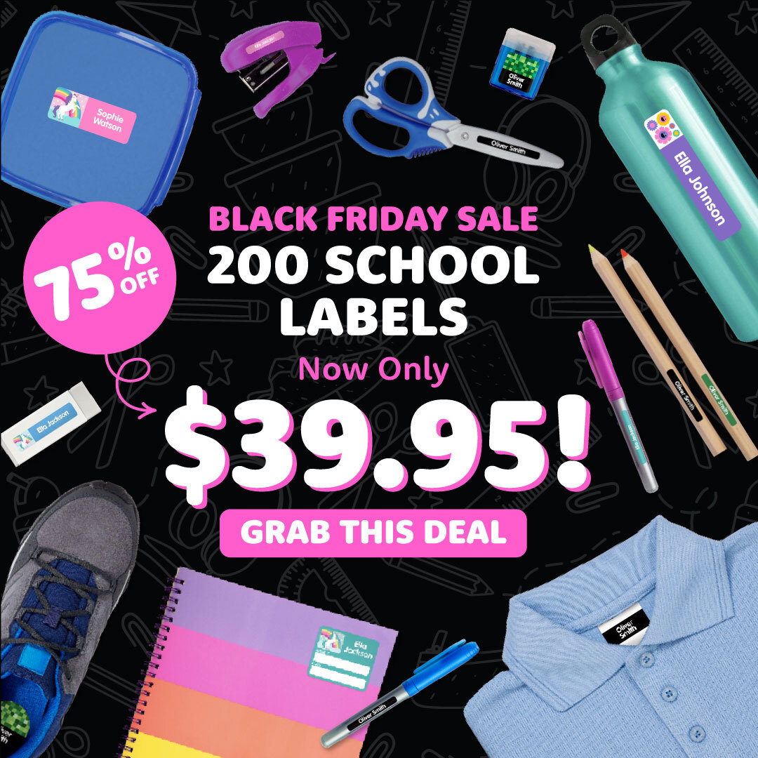 Designer School Name Labels Value Kit