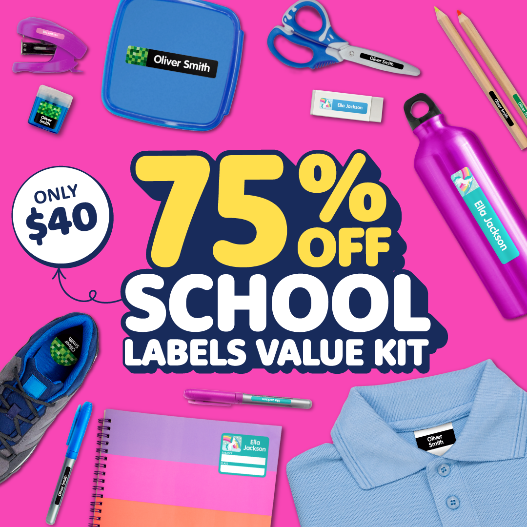 School Name Labels Combo Pack