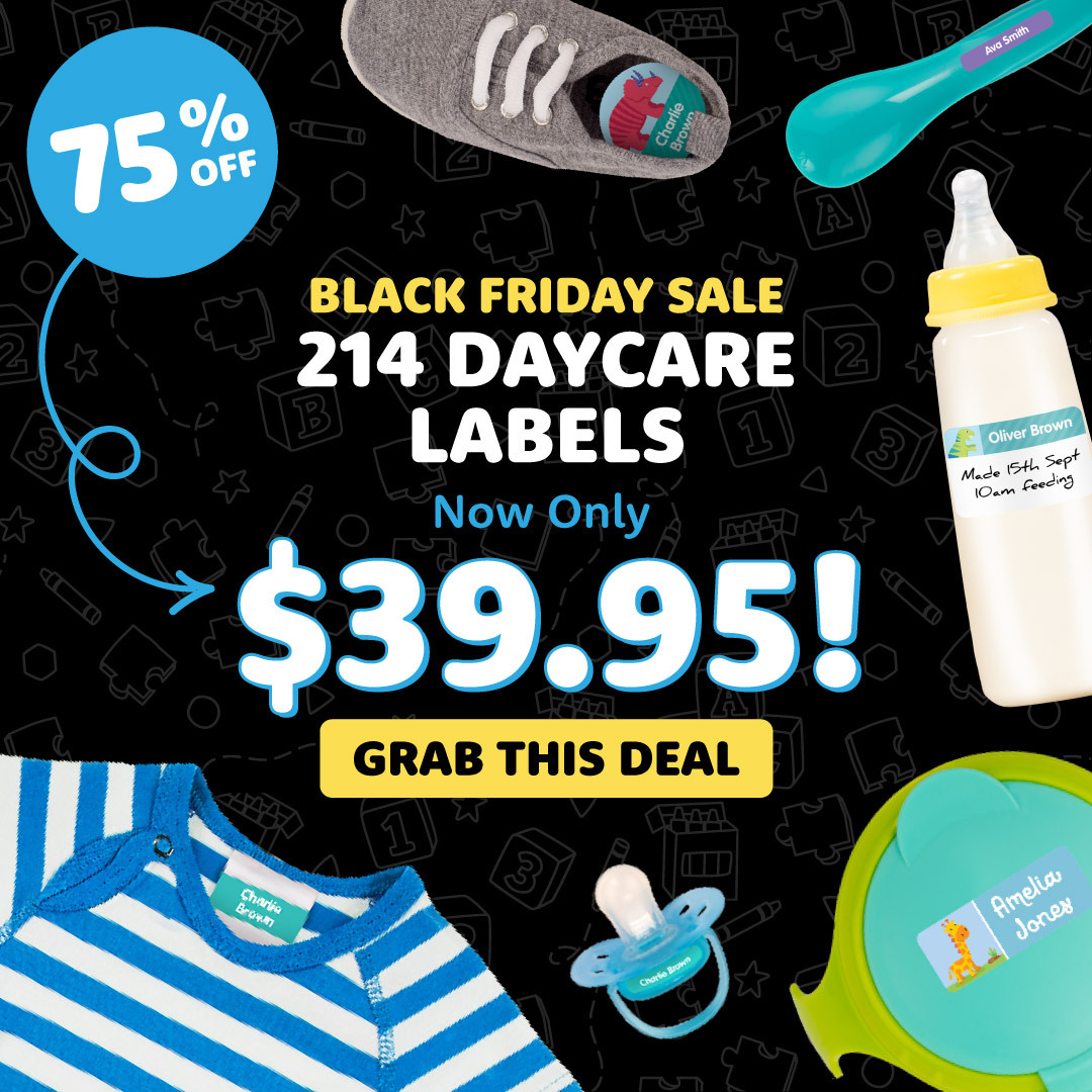 Designer Daycare Name Labels Value Kit