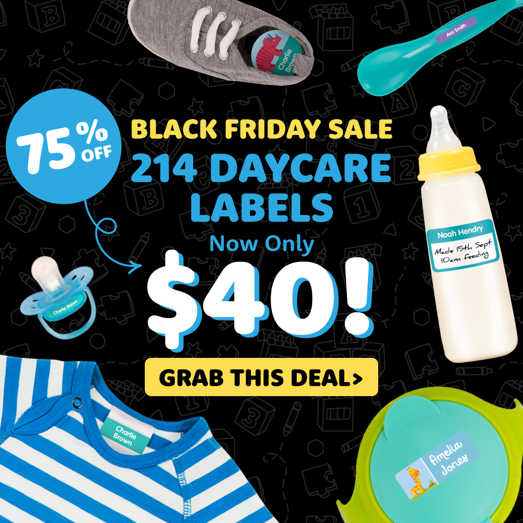 Designer Daycare Name Labels Value Kit