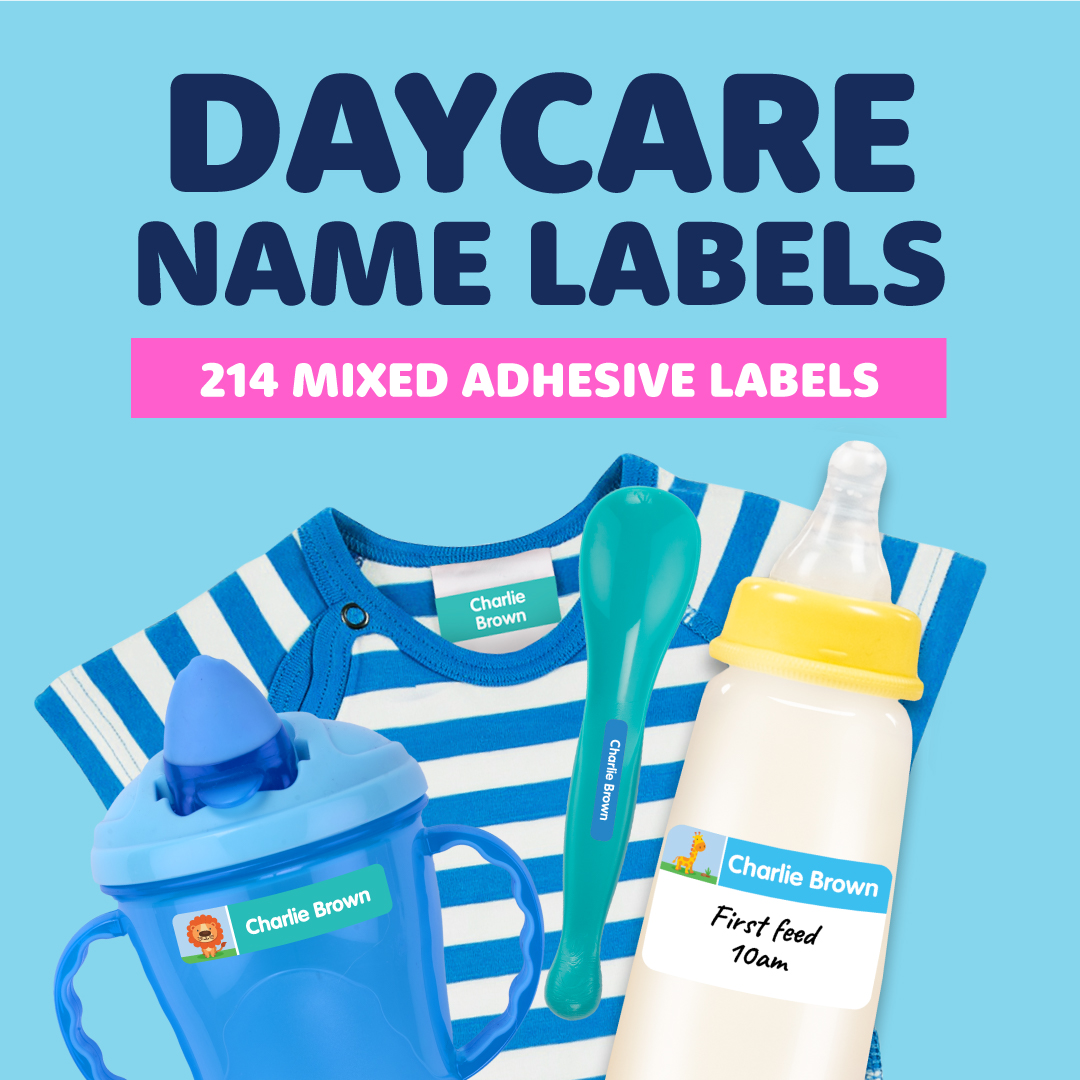 Designer Daycare Name Labels Combo Pack