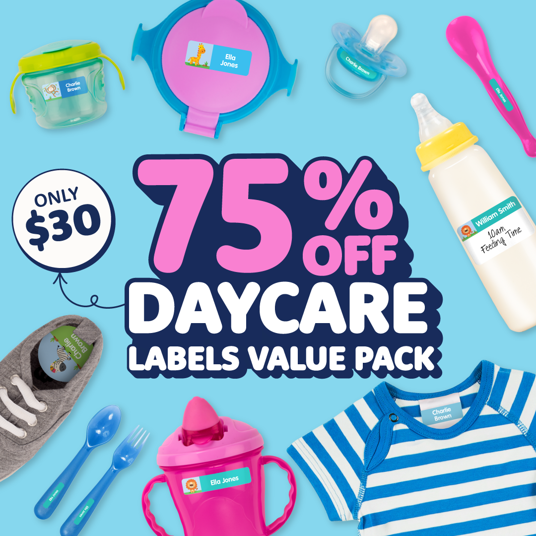 Daycare Name Labels Combo Pack