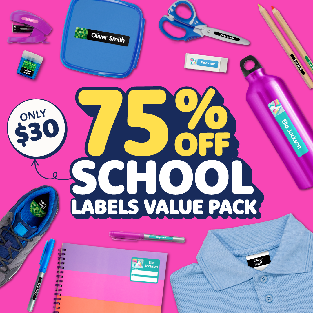 School Name Labels Combo Pack