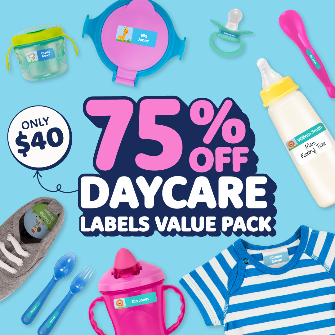 Daycare Name Labels Combo Pack