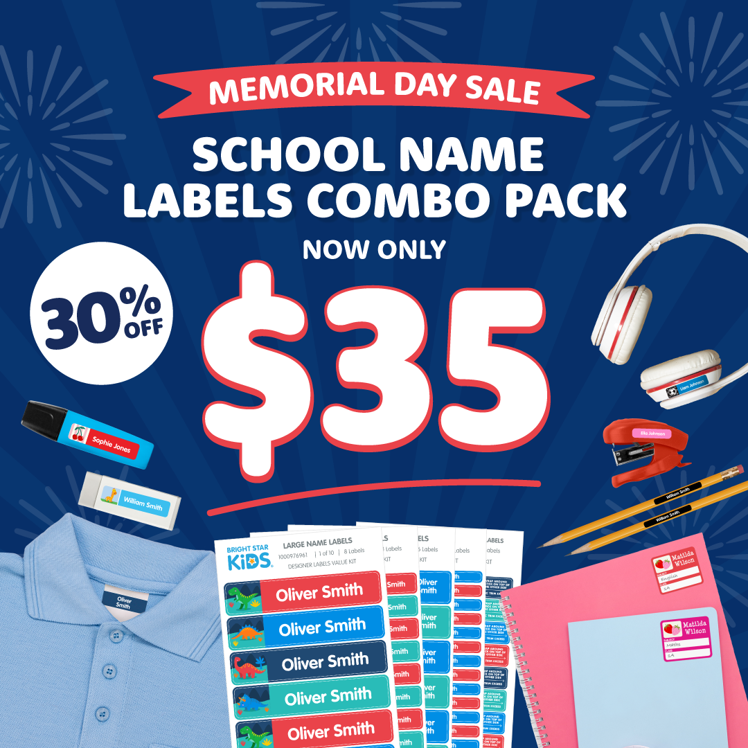 School Name Labels Combo Pack