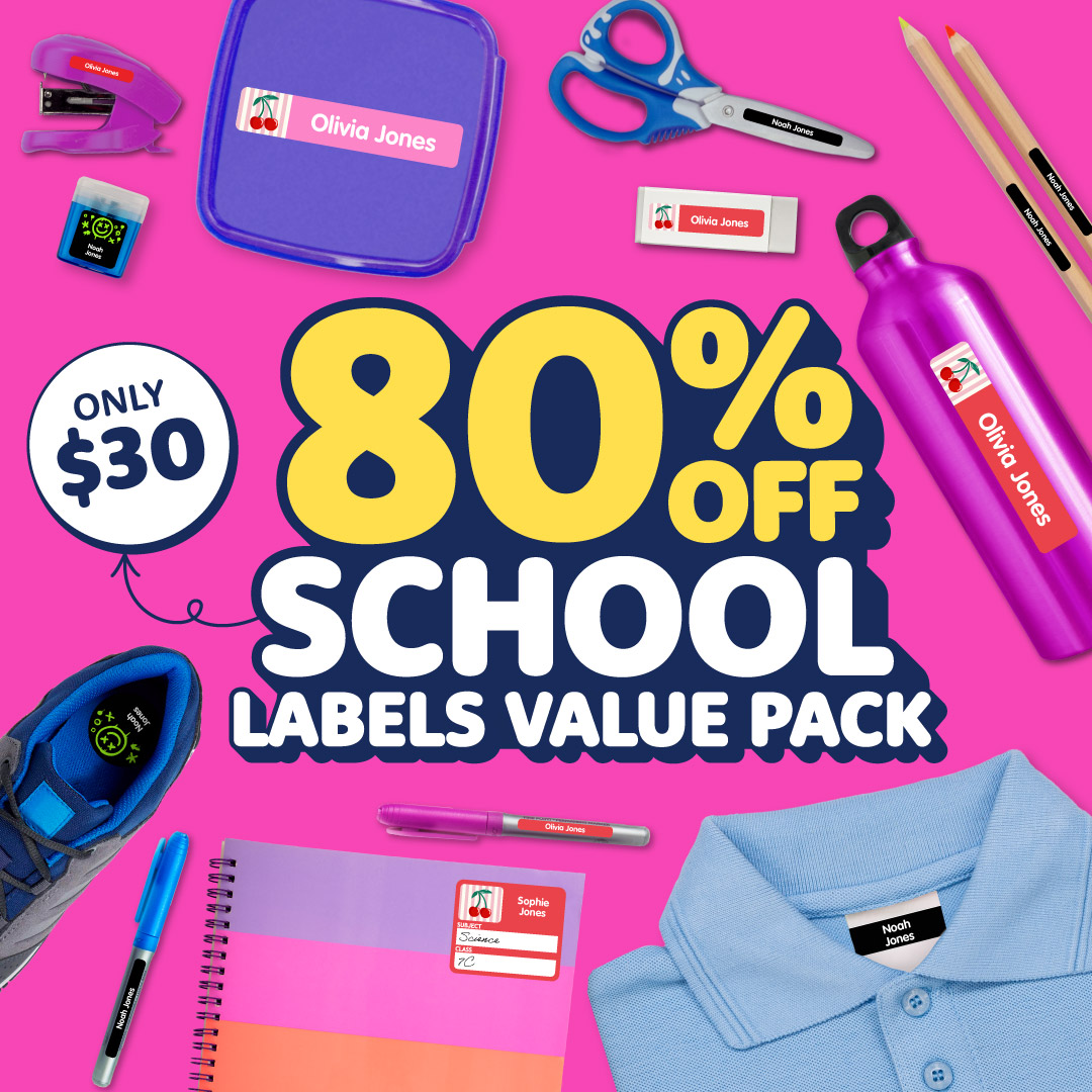 School Name Labels Combo Pack