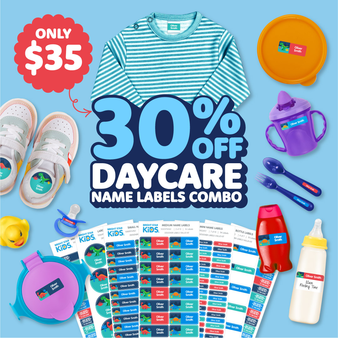Daycare Name Labels Combo Pack