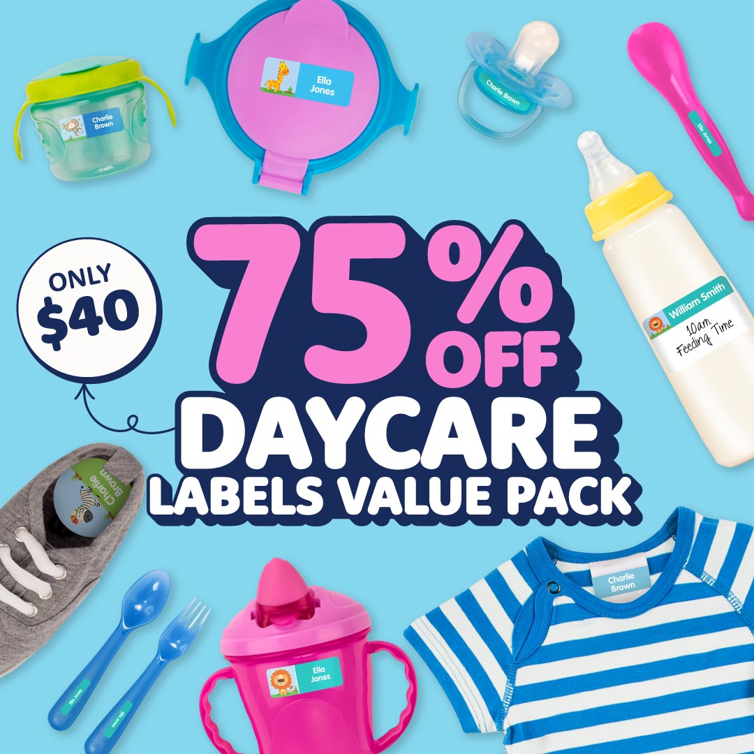 Daycare Name Labels Combo Pack