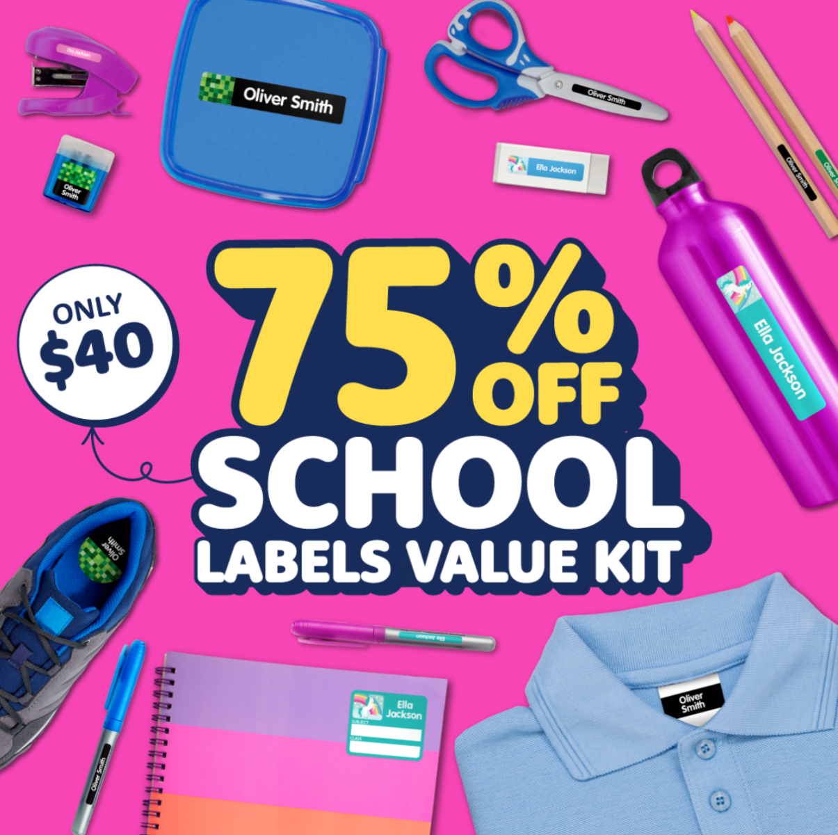 School Name Labels Value Kit