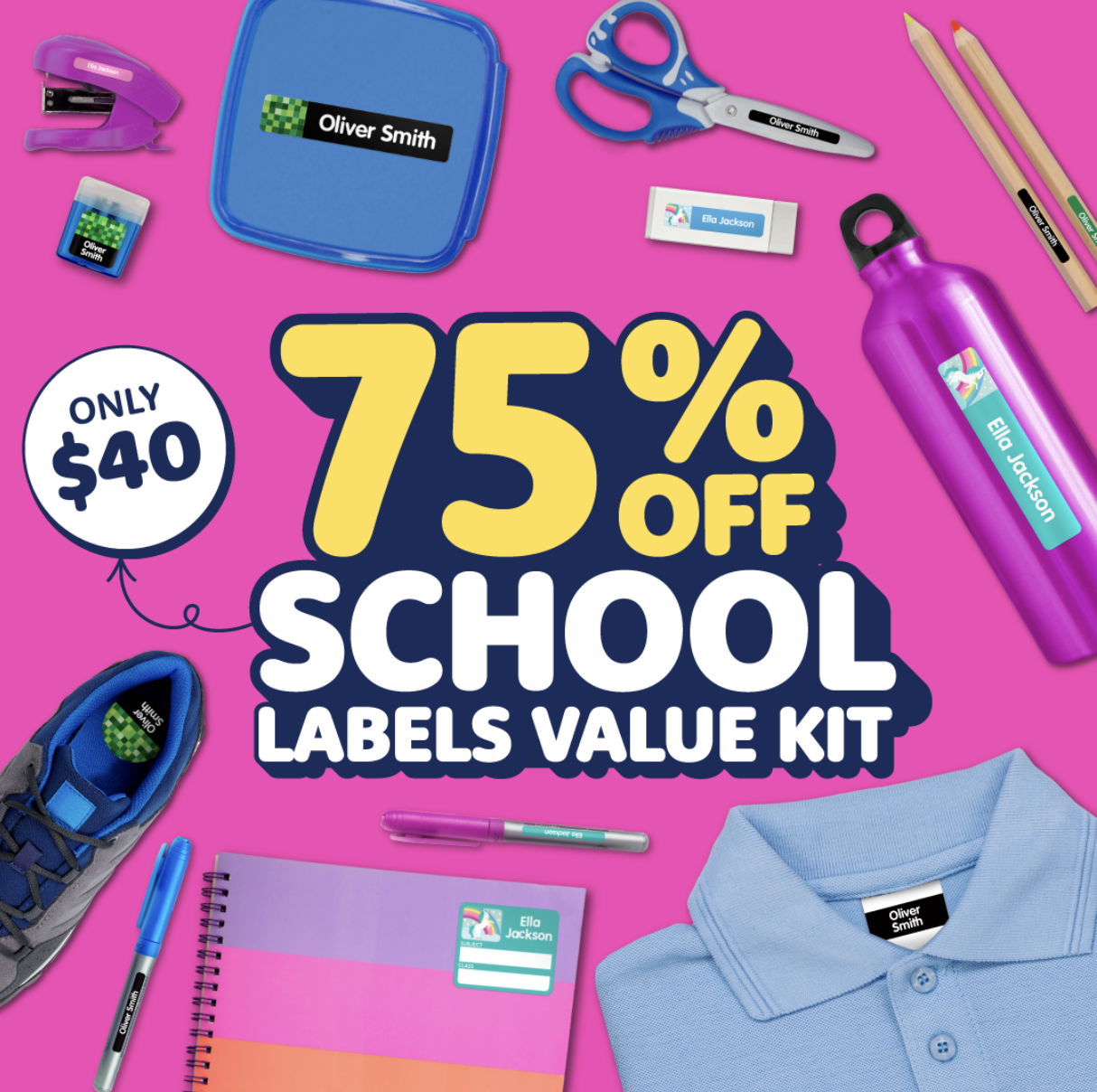 School Name Labels Value Kit