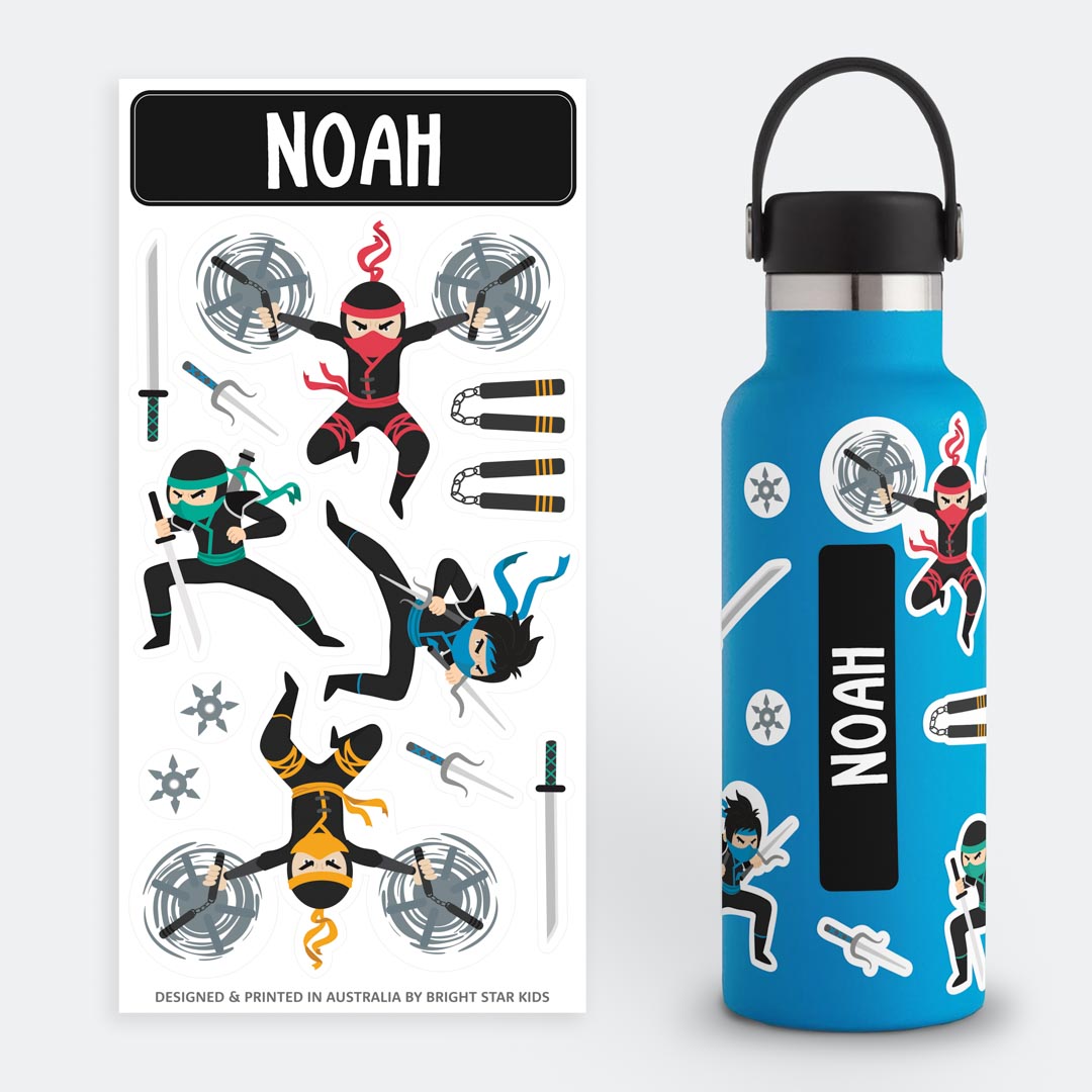 Kids Drink Bottle Name Labels
