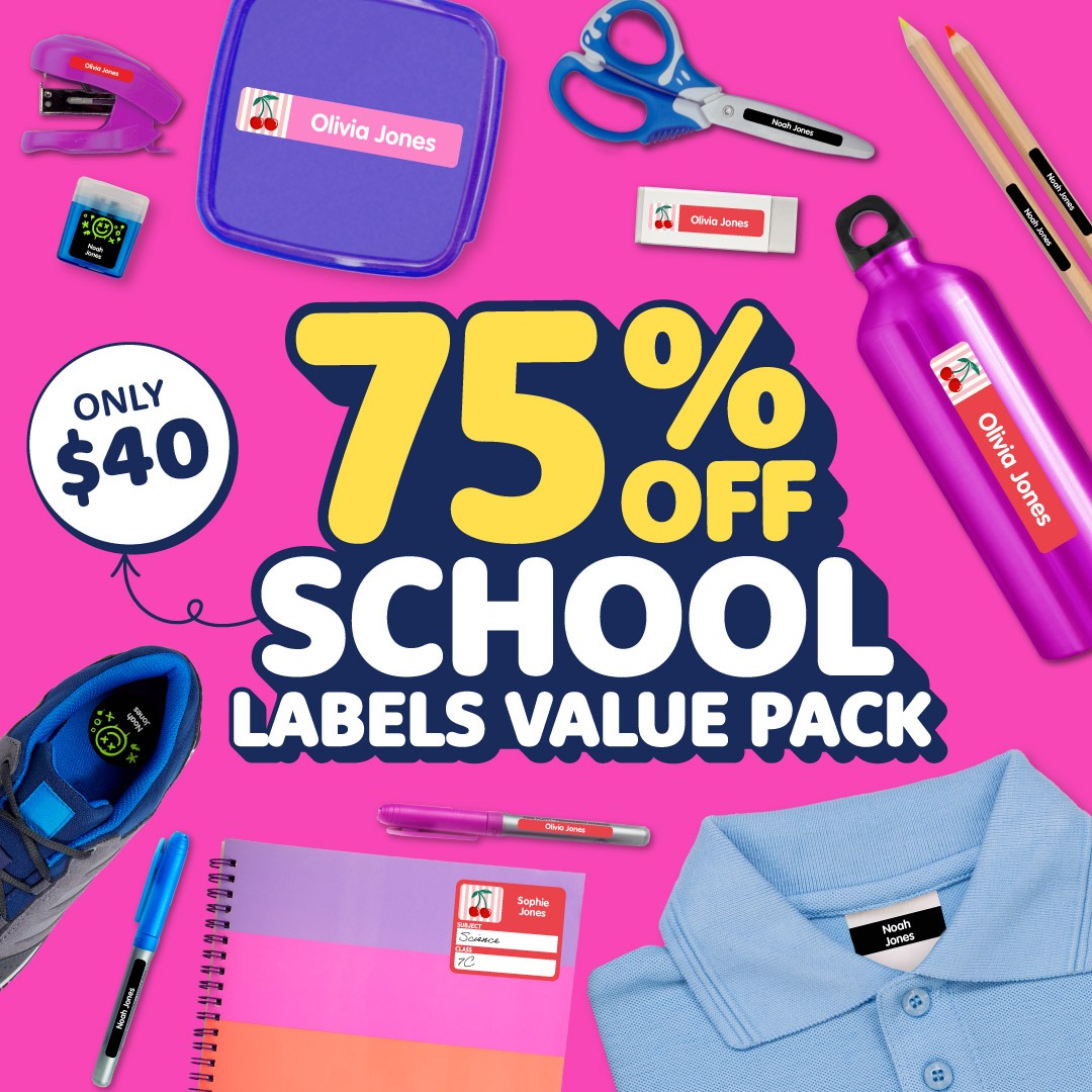 School Name Labels Combo Pack