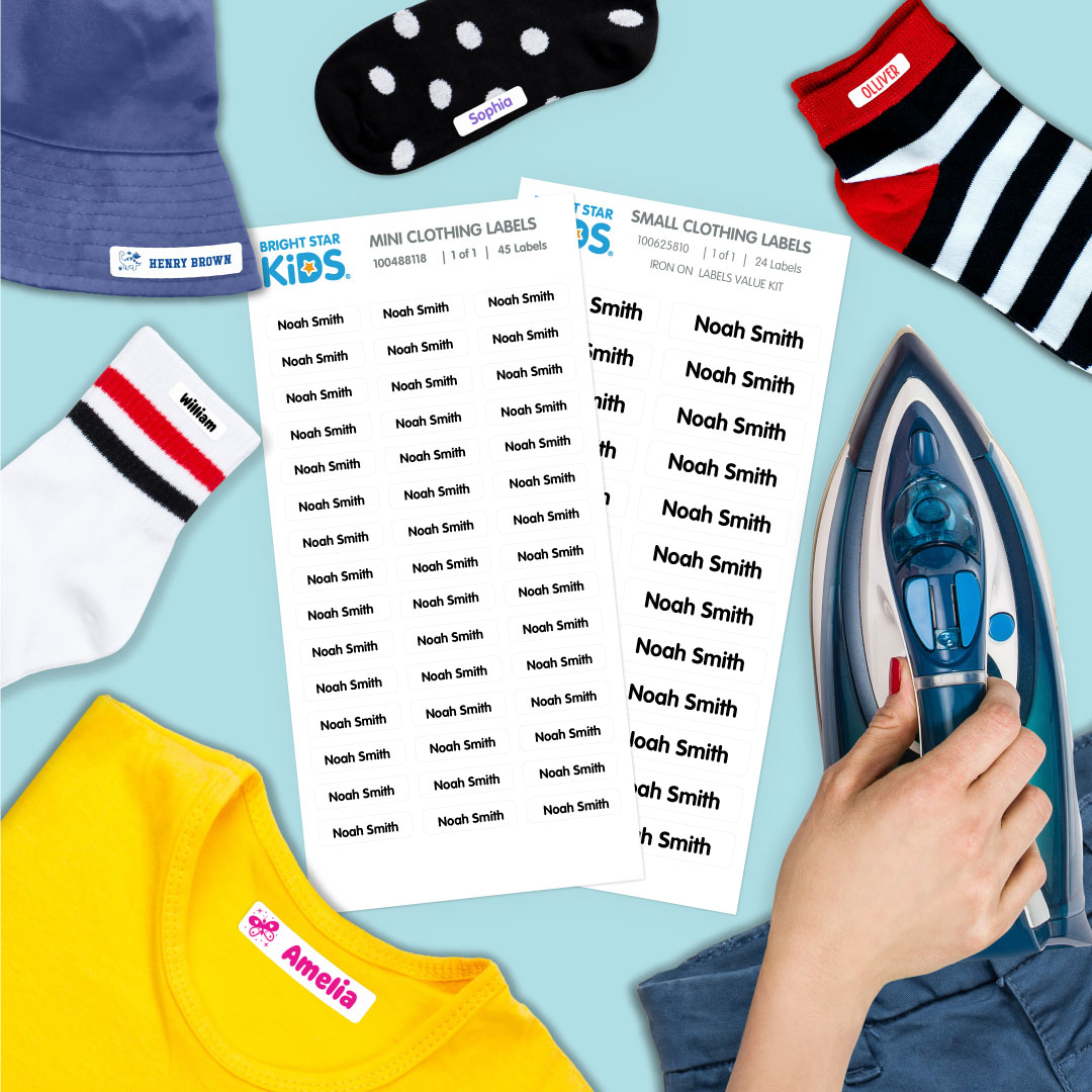 Iron On Name Labels Combo Pack