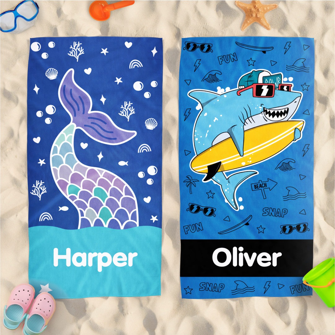 Personalised Kids Towels