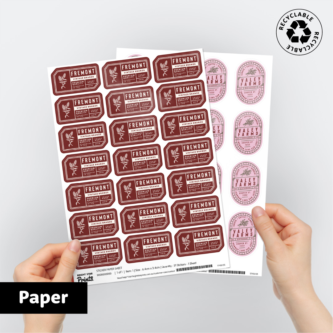 Paper Sticker Sheets