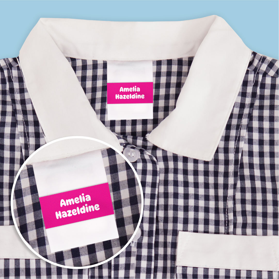 Wrap & Stick Clothing Name Labels