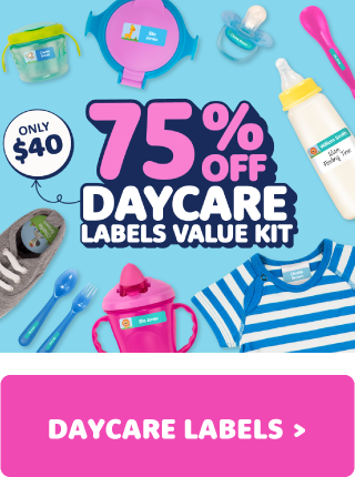 Shop daycare name labels now!