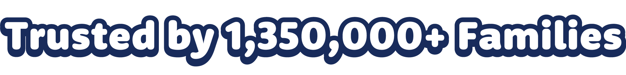 Trusted by 1,000,000 families