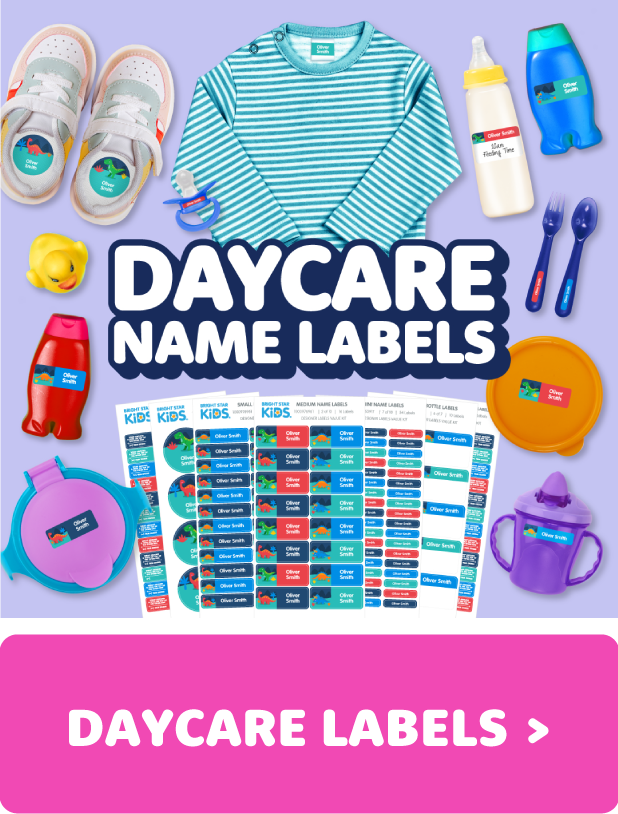 Shop daycare name labels now! Shop daycare name labels now!
