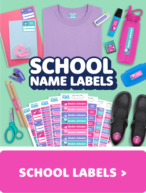 Shop school name labels now! Shop school name labels now!
