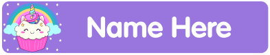 Large name label