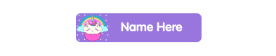Small name label
