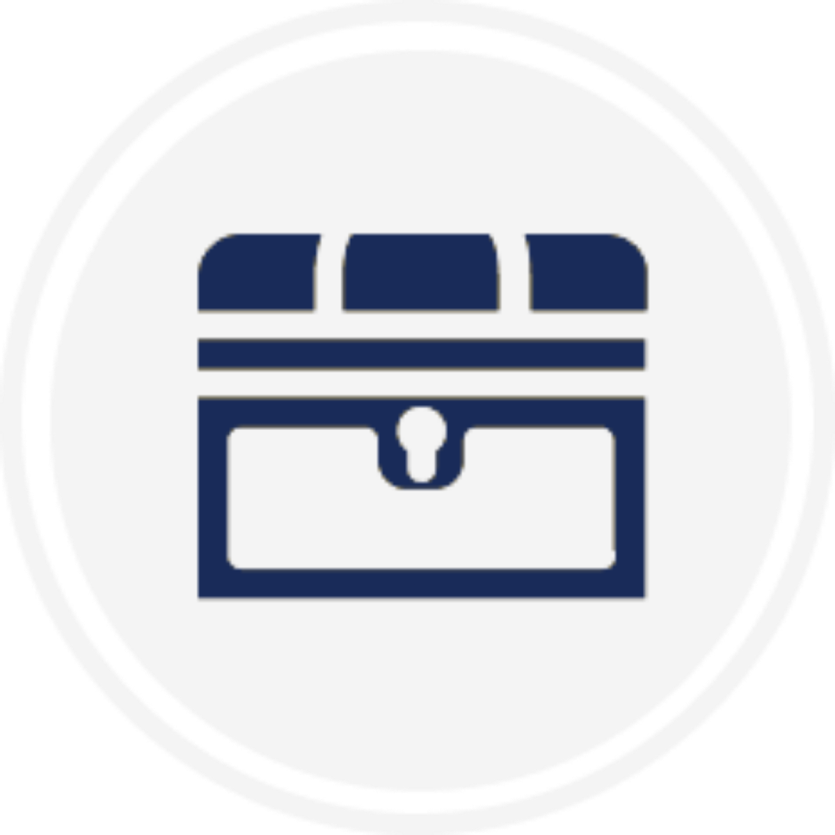 Coin icon representing keeping belongings organised and easy to find