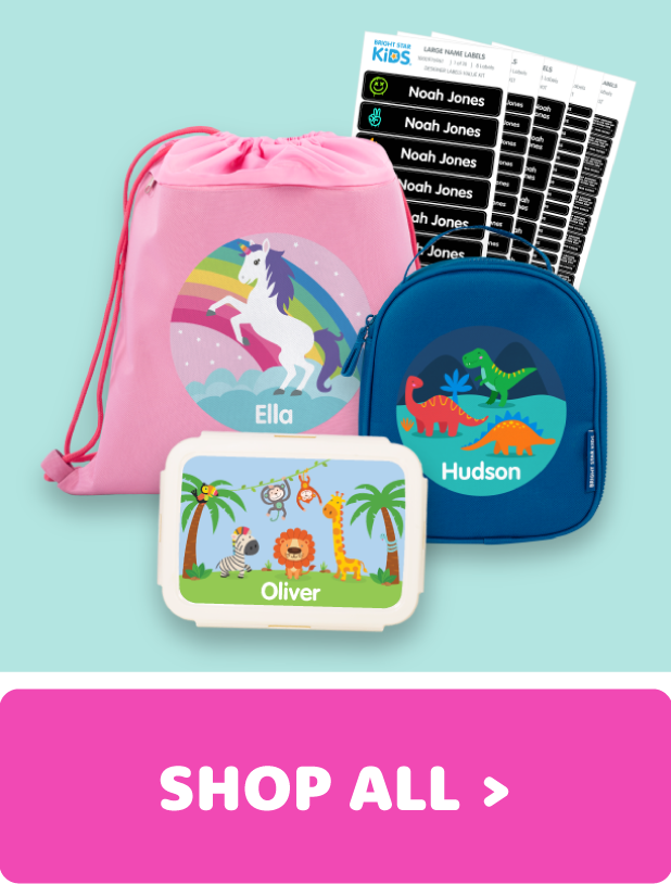 Shop our range of personalized kid's supplies now! Shop our range of personalized kid's supplies now!